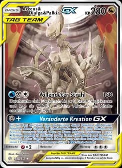 Sammelkarte Arceus & Dialga & Palkia GX