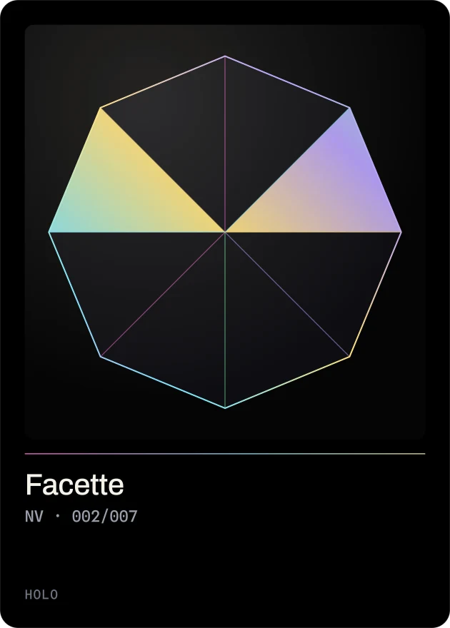 Sammelkarte Facette