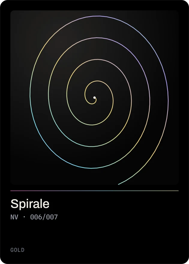 Sammelkarte Spirale
